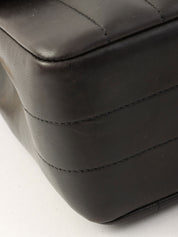 Mademoiselle Stitch CC Turnlock Chain Shoulder Bag, Black, circa 1995