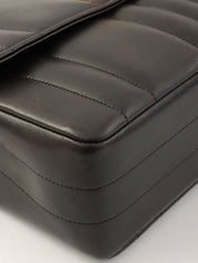 1995年頃製 マドモアゼルステッチCCターンロックチェーンショルダーバッグ ブラック