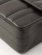 Mademoiselle Stitch CC Turnlock Chain Shoulder Bag, Black, circa 1995