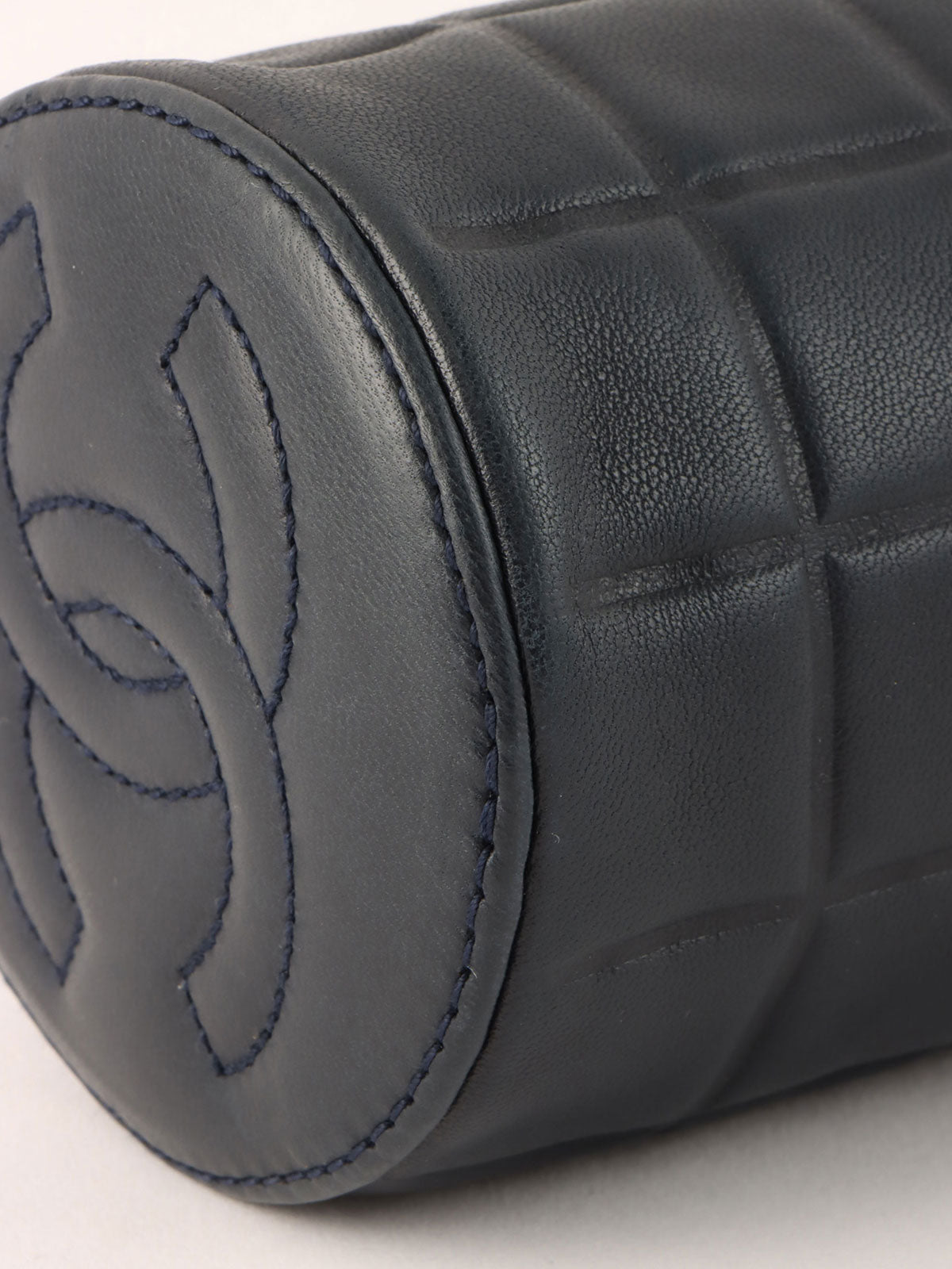 2001年頃製 チョコバーCCマークステッチポーチ ネイビー