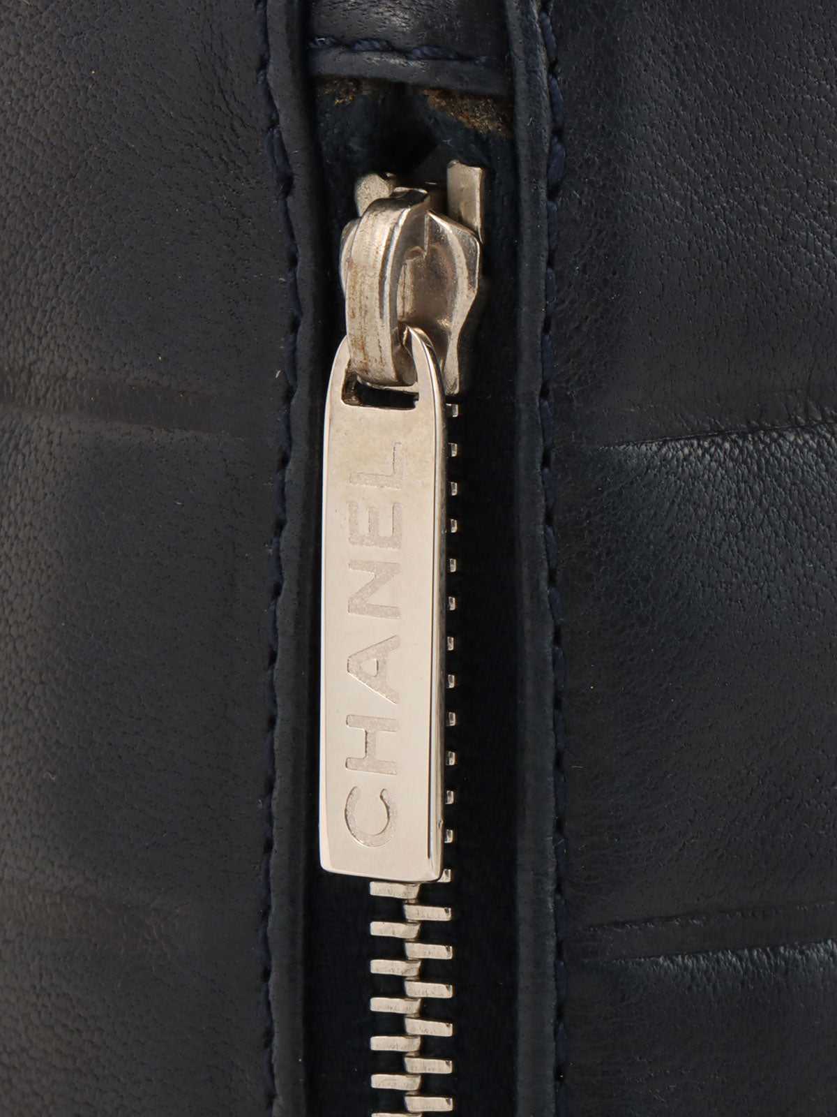 2001年頃製 チョコバーCCマークステッチポーチ ネイビー