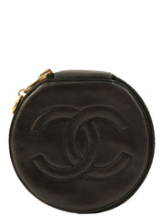 1992年頃製 CCマークステッチジュエリーケース ブラック