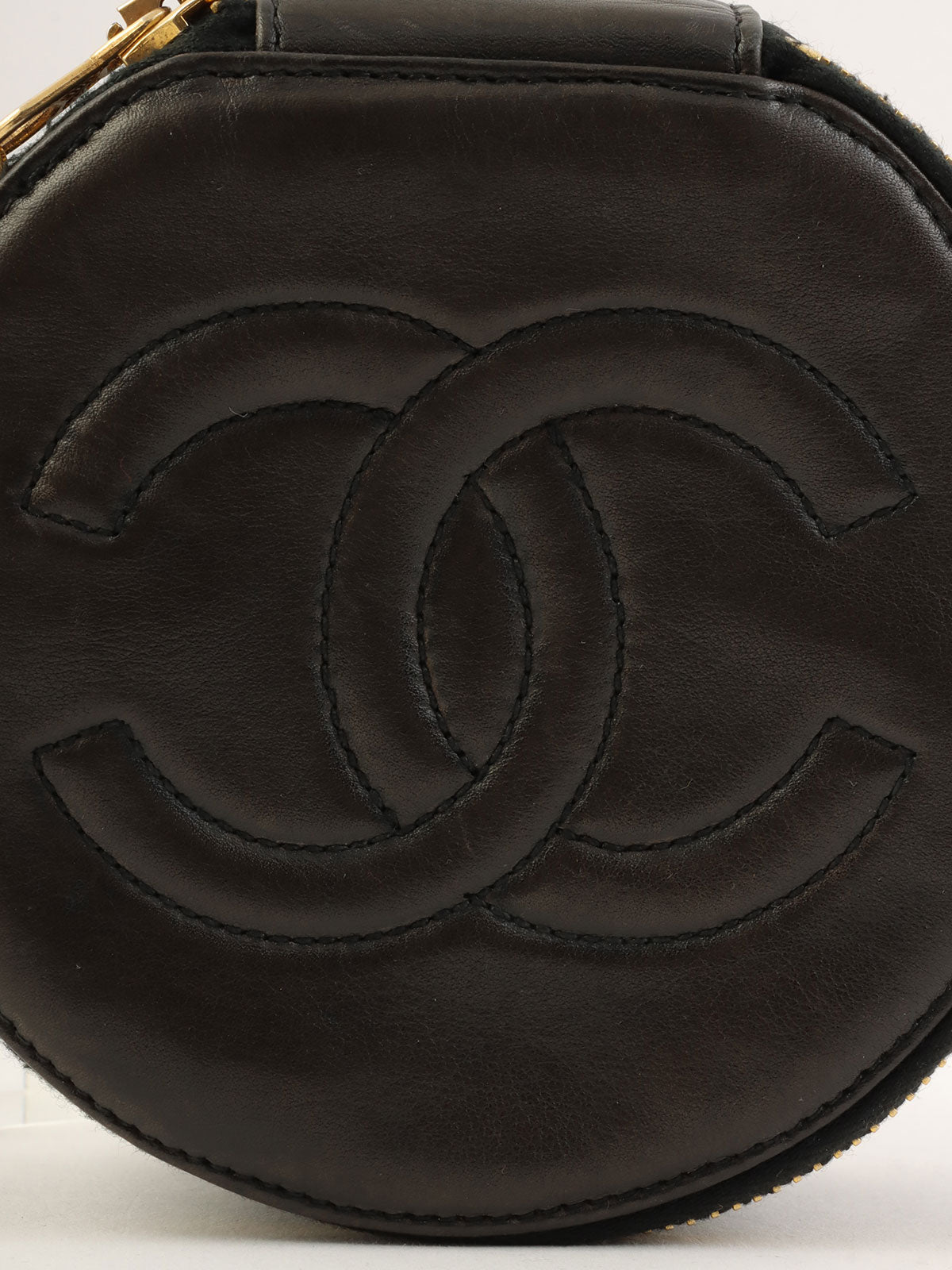 1992年頃製 CCマークステッチジュエリーケース ブラック