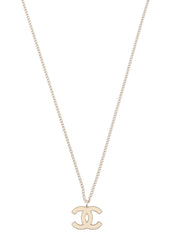 2004 CC Mark Necklace Silver/White