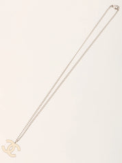 2004 CC Mark Necklace Silver/White