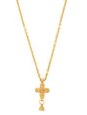 1994年製　クロスドットCCマークスウィングベルロングネックレス　ゴールド