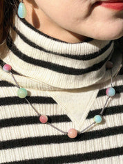 1999年製 カラーストーンネックレス マルチカラー