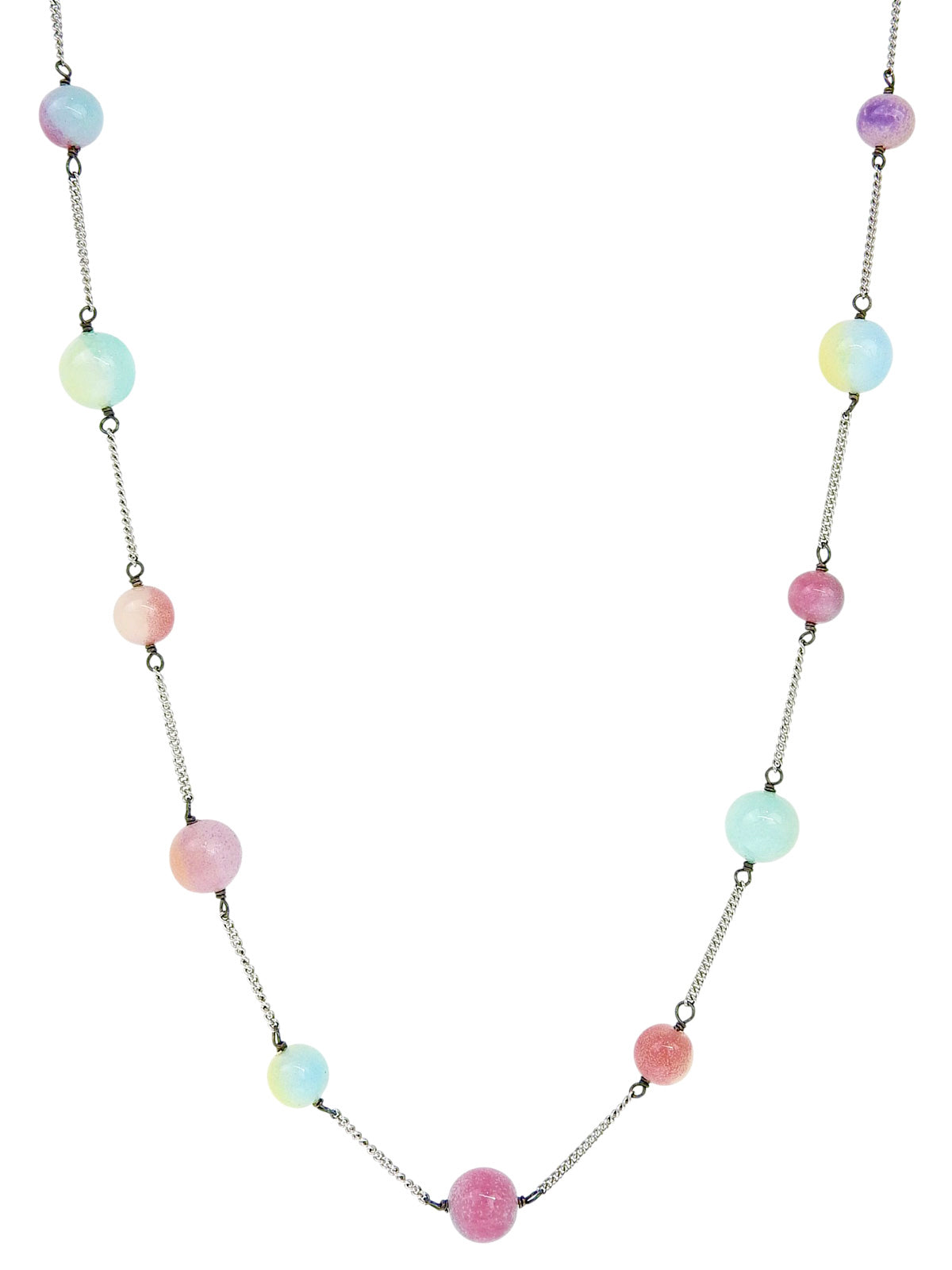 1999 Color Stone Necklace Multicolor