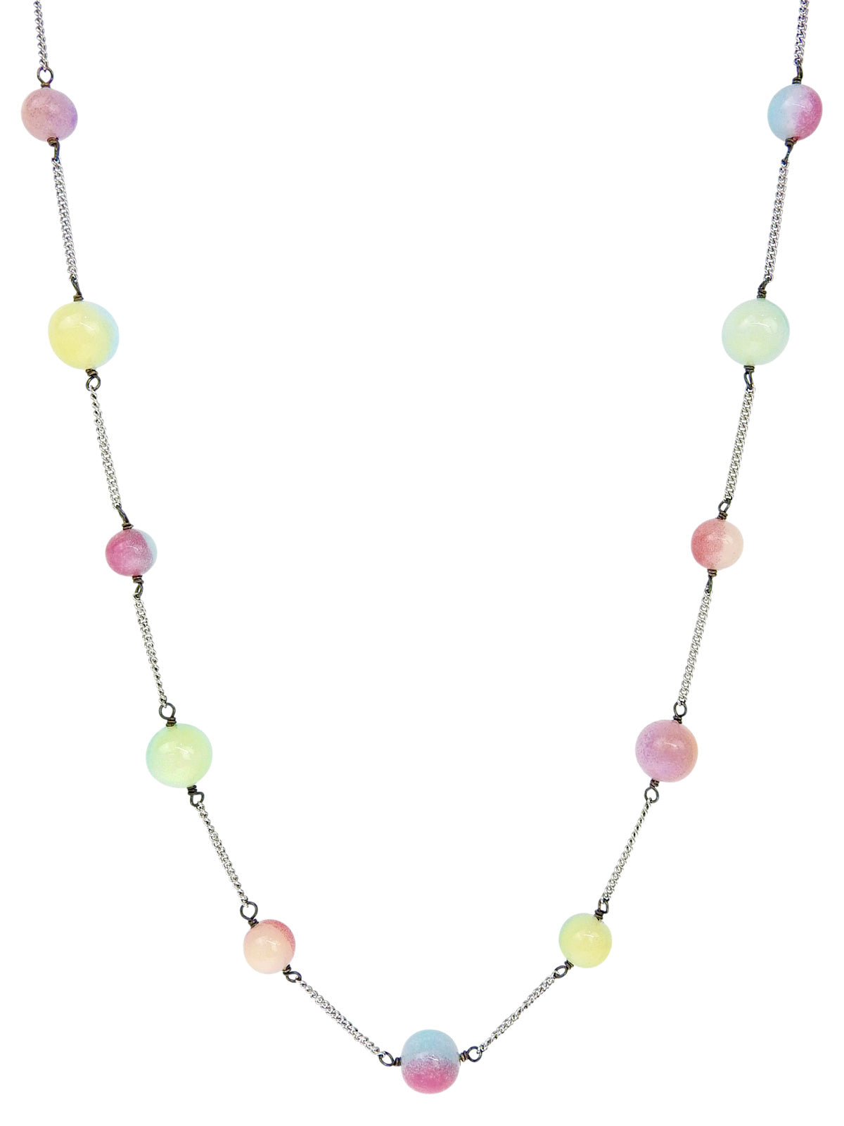 1999年製 カラーストーンネックレス マルチカラー