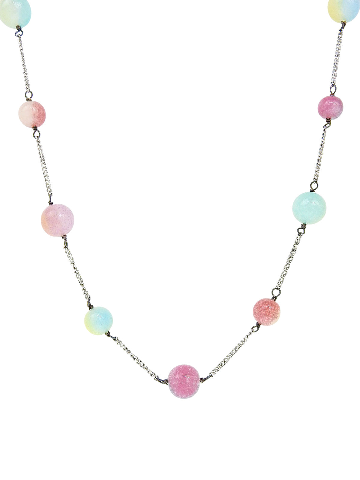 1999年製 カラーストーンネックレス マルチカラー