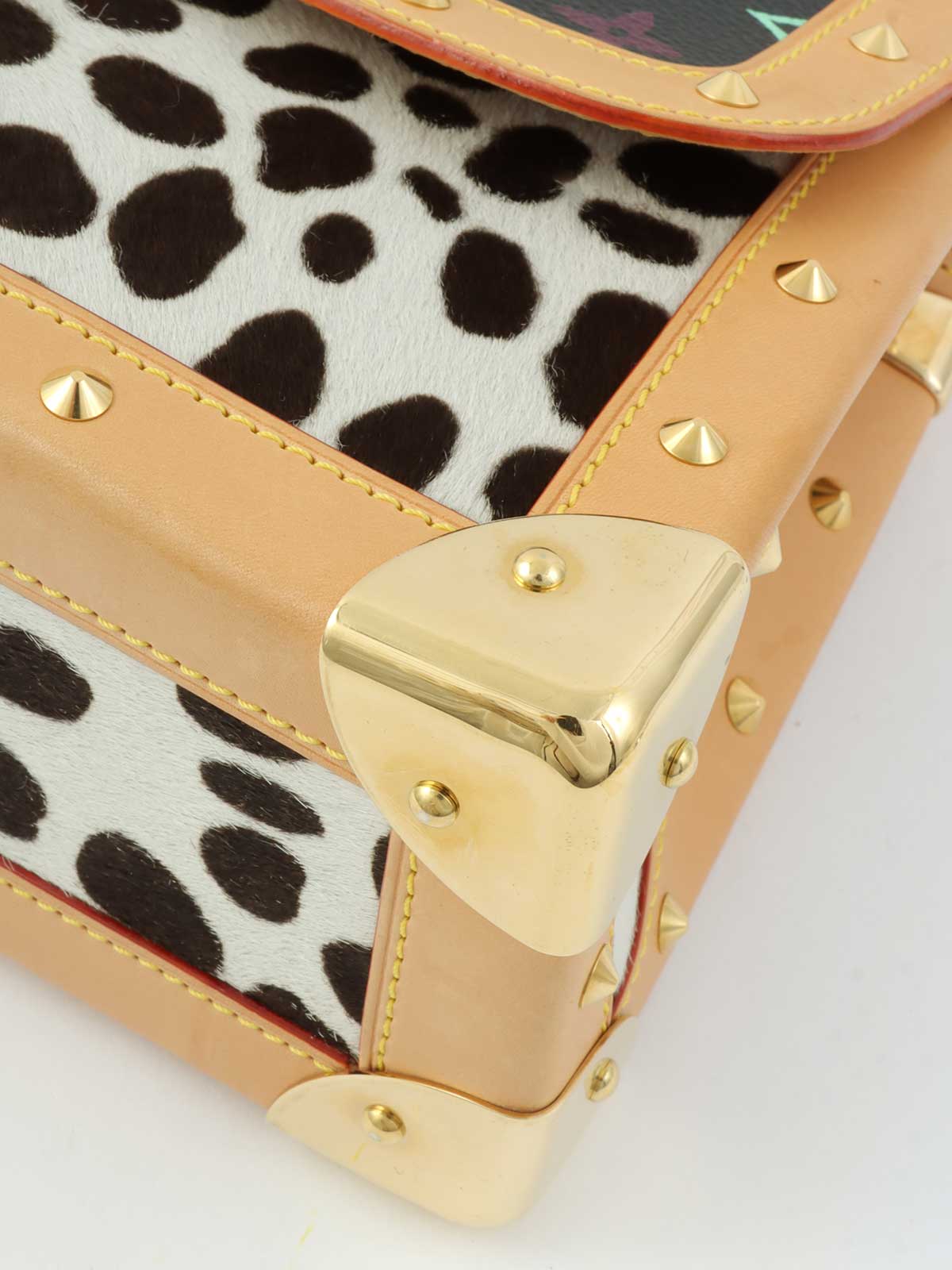 2003 Multicolor Monogram Sac Dalmatian Black/White