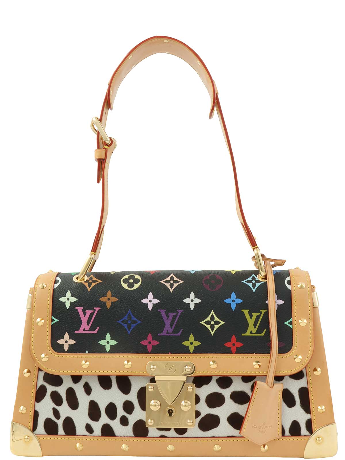 2003 Multicolor Monogram Sac Dalmatian Black/White