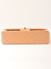 2003年頃製 キャビアスキンクラシックフラップチェーンバッグ25cm ピンクベージュ