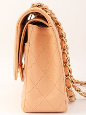 2003年頃製 キャビアスキンクラシックフラップチェーンバッグ25cm ピンクベージュ