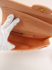 2003年頃製 キャビアスキンクラシックフラップチェーンバッグ25cm ピンクベージュ