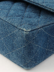 1998年頃製 デニムクラシックフラップチェーンバッグ25cm インディゴ