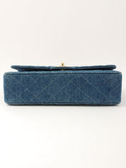 1998年頃製 デニムクラシックフラップチェーンバッグ25cm インディゴ