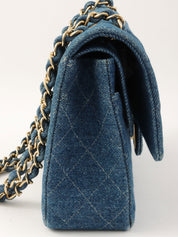 1998年頃製 デニムクラシックフラップチェーンバッグ25cm インディゴ