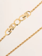 パールラインストーンデザインネックレス ゴールド/ホワイト