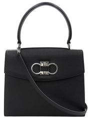 ガンチーニプレート2wayバッグ ブラック