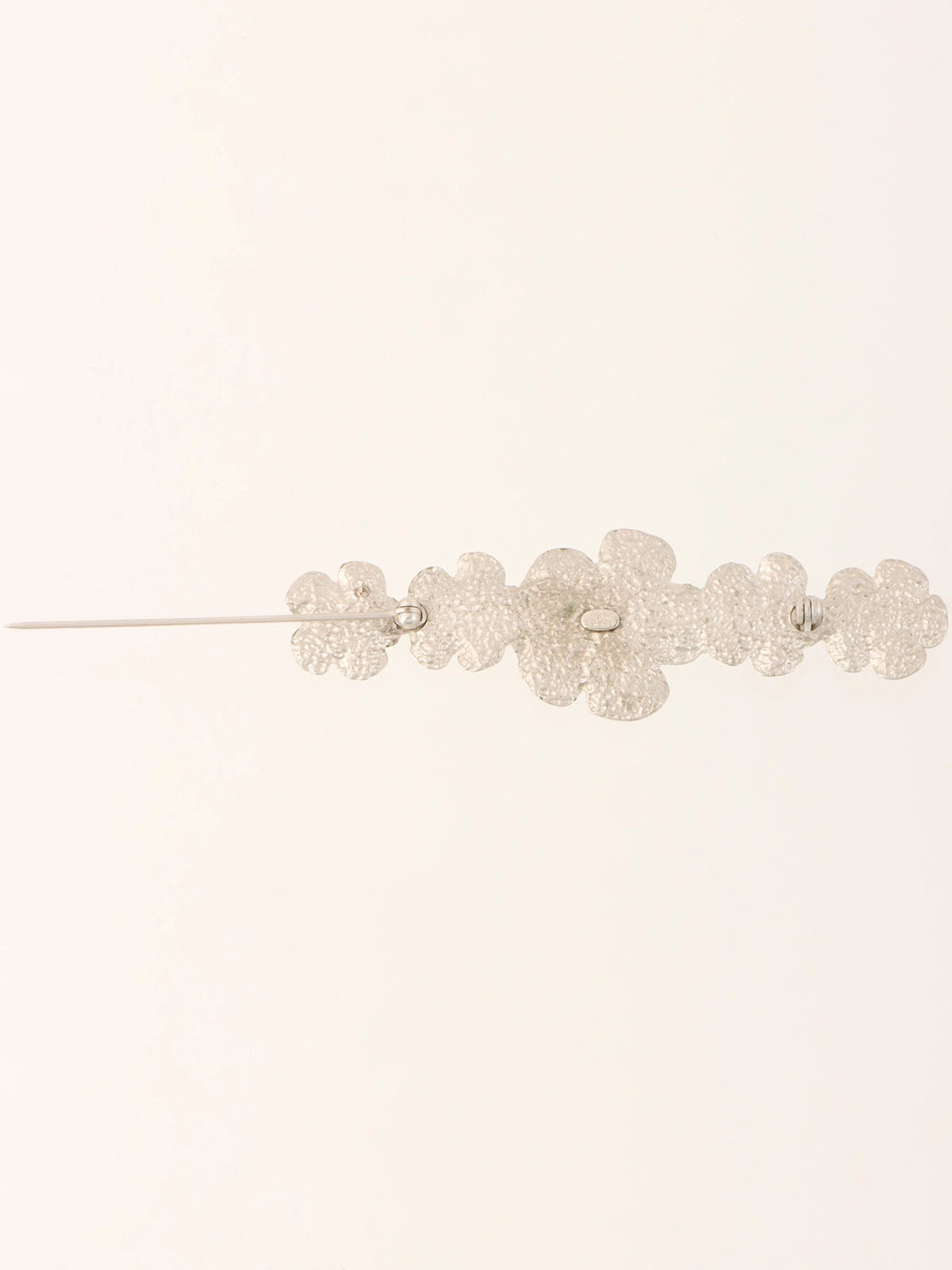 1998年製　5カメリアモチーフブローチ　シルバー