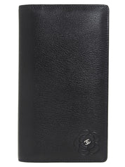 2008 Camellia CC logo plate long wallet, navy