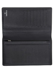 2008年頃製　カメリアCCロゴプレートロングウォレット　ネイビー