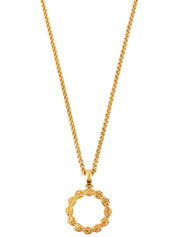 1995 Loupe Edge CC Mark Long Necklace Gold