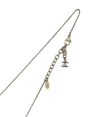 2004 Star Motif CC Mark Necklace Green/Silver