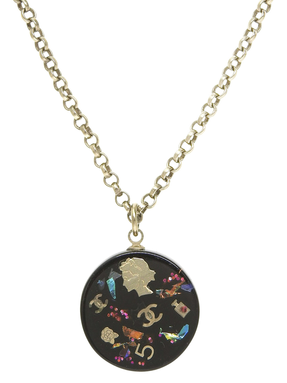 2006年製 ラウンドマルチモチーフネックレス ブラック/マルチ
