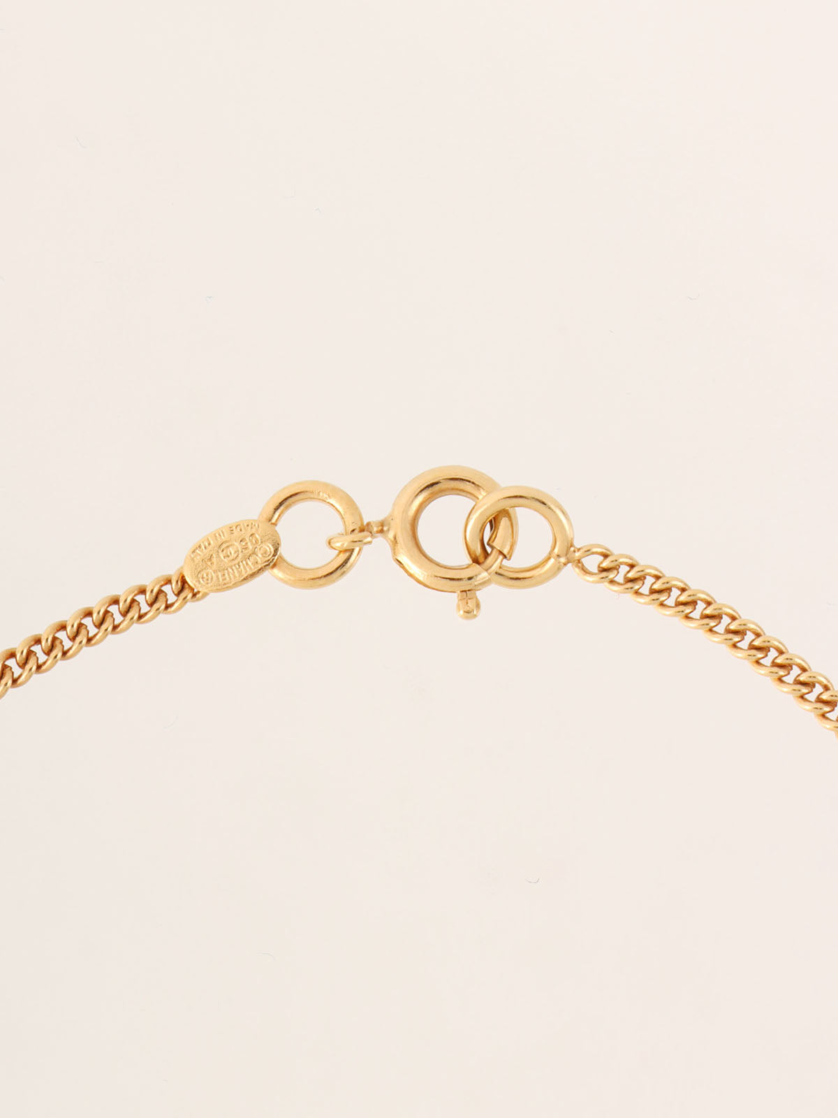 1995年製　CCマークプレートブレスレット　ゴールド