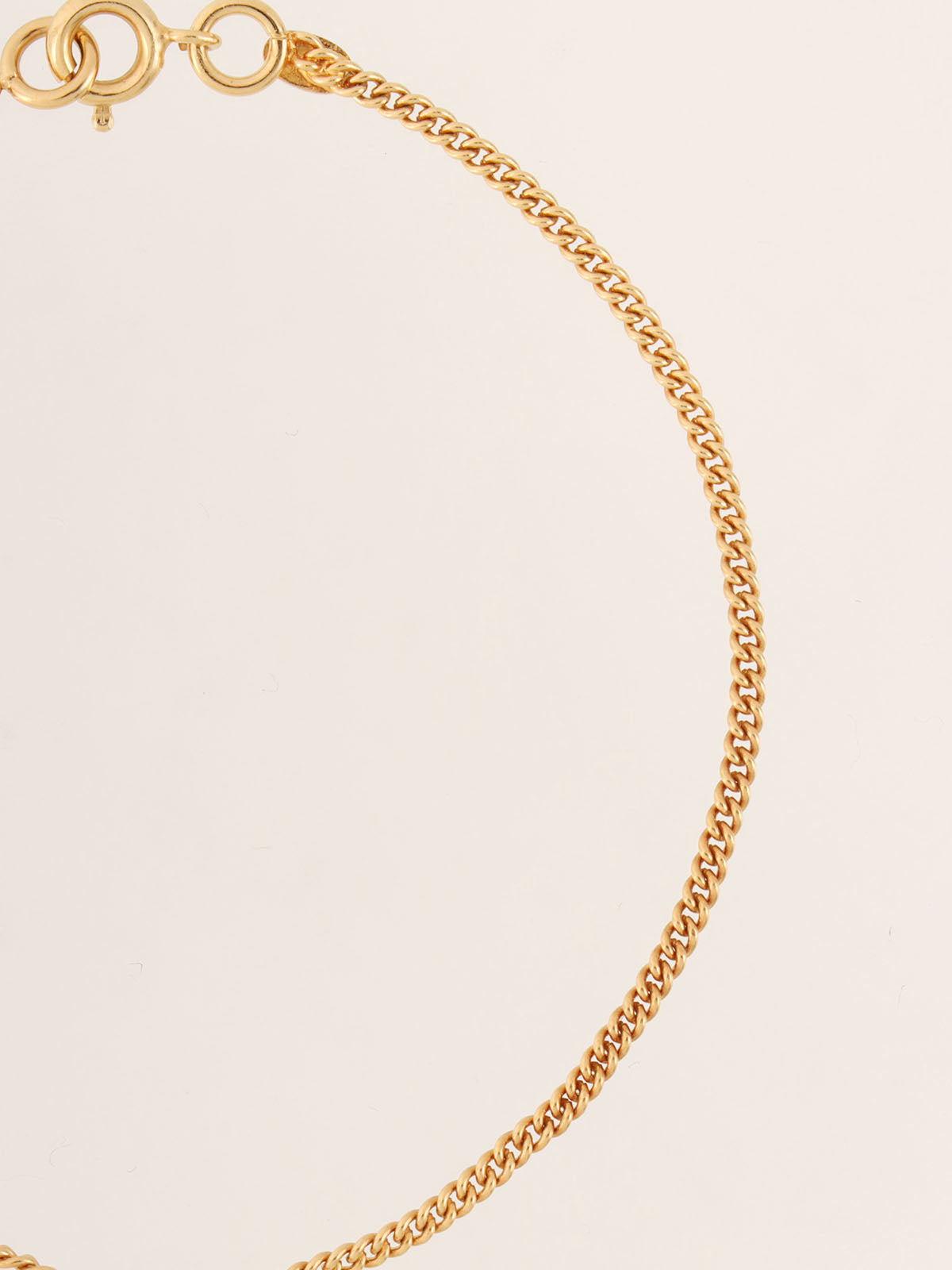 1995年製　CCマークプレートブレスレット　ゴールド