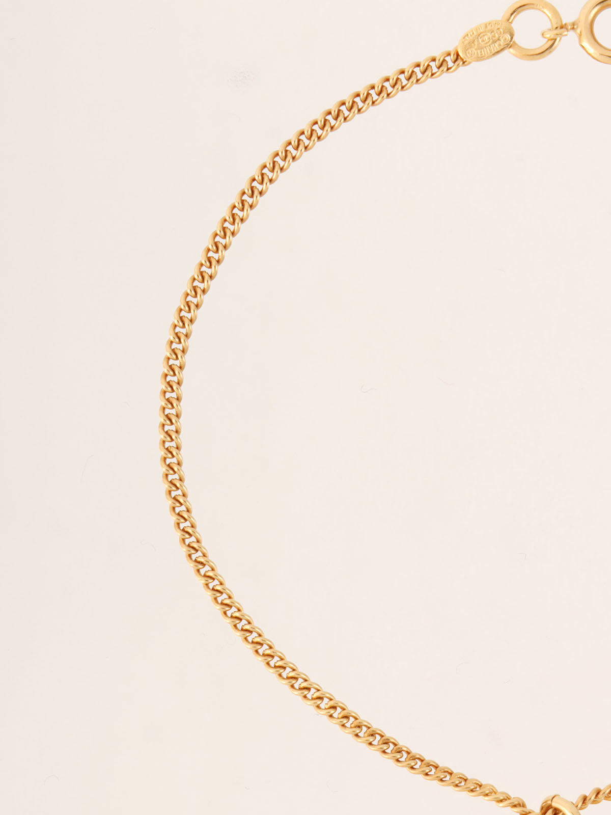 1995年製　CCマークプレートブレスレット　ゴールド