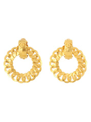 1996年製　CCマークチェーンフープイヤリング　ゴールド