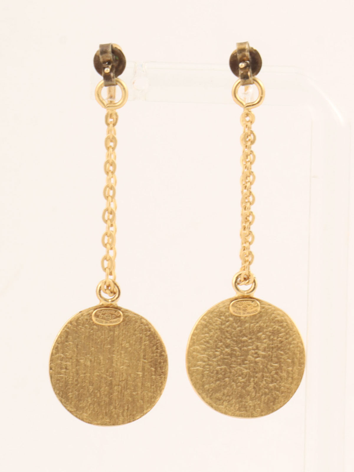 2001年製　ラウンドCCマークスウィングピアス　ゴールド