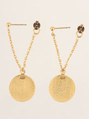 2001年製　ラウンドCCマークスウィングピアス　ゴールド