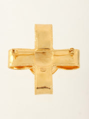 1997年製 クロスCCマークモチーフブローチ ゴールド