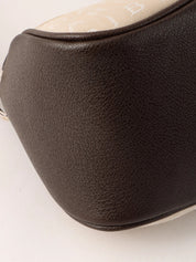 Logomania 单肩包 米色/深棕色