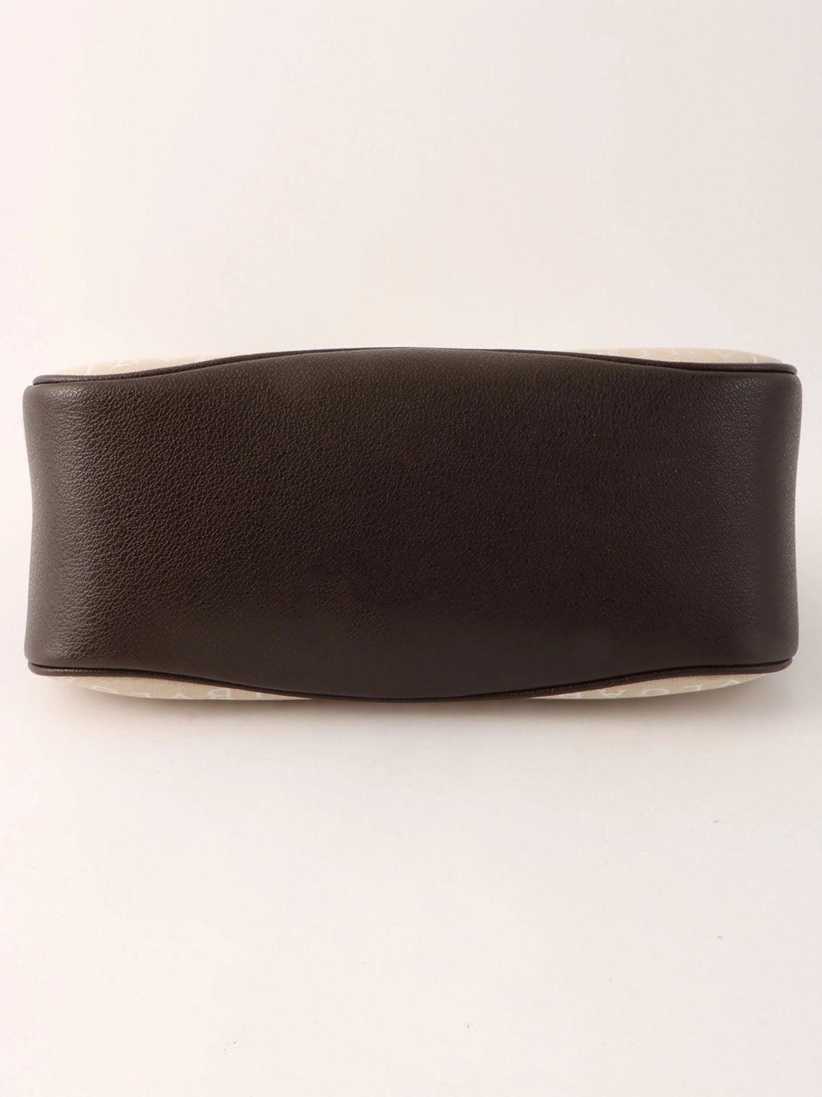 ロゴマニアショルダーバッグ ベージュ/ダークブラウン