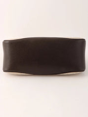 ロゴマニアショルダーバッグ ベージュ/ダークブラウン