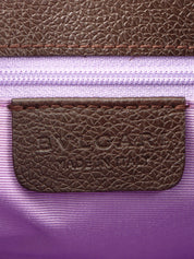 ロゴマニアショルダーバッグ ベージュ/ダークブラウン