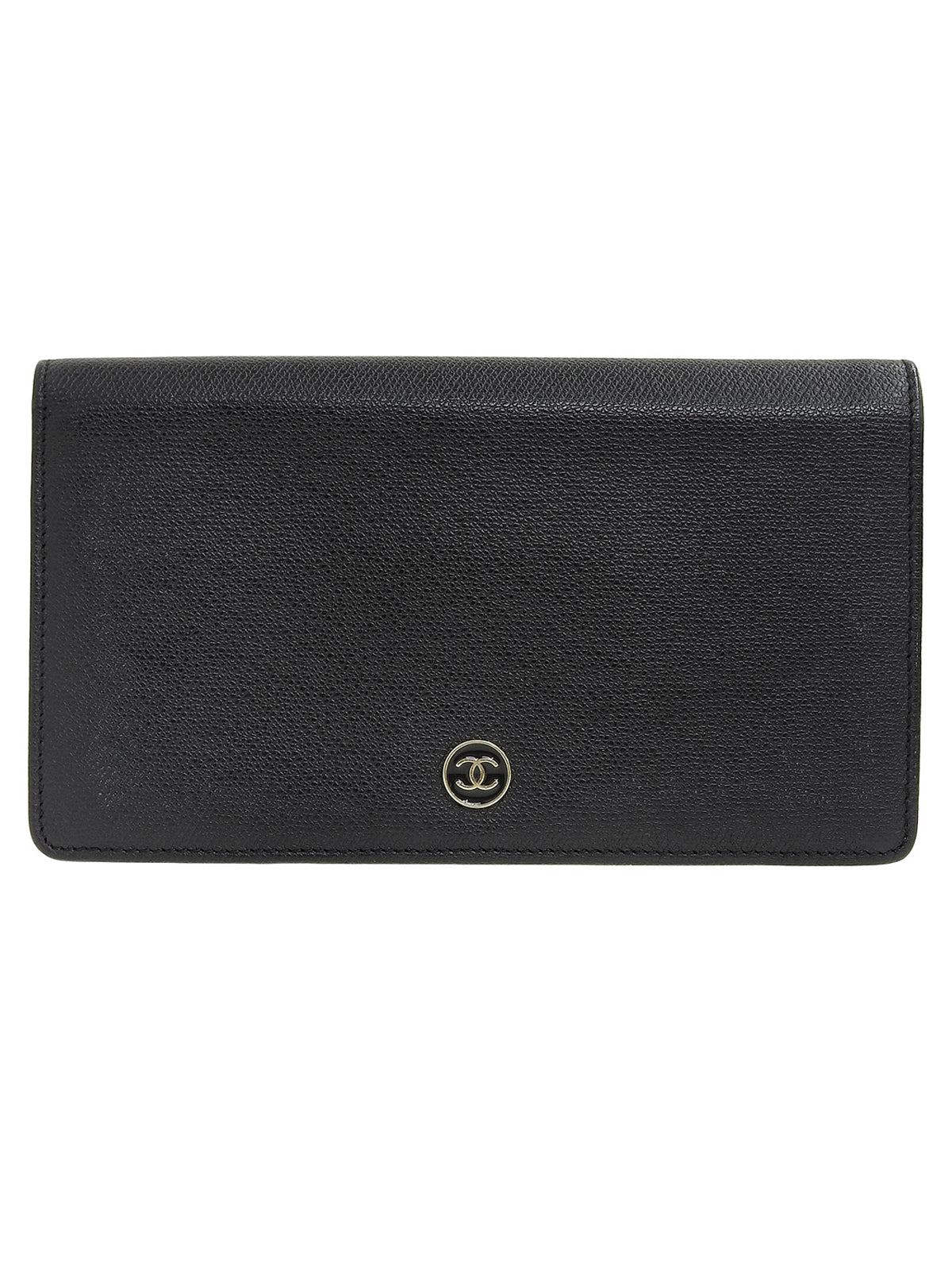 2005 CC mark plate long wallet black