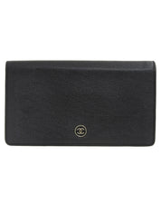 2005 CC mark plate long wallet black