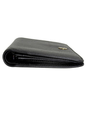 2005 CC mark plate long wallet black