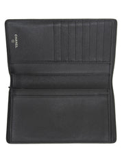 2005 CC mark plate long wallet black