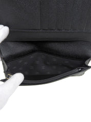 2005 CC mark plate long wallet black
