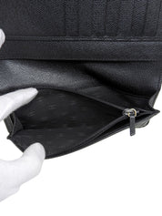 2005 CC mark plate long wallet black