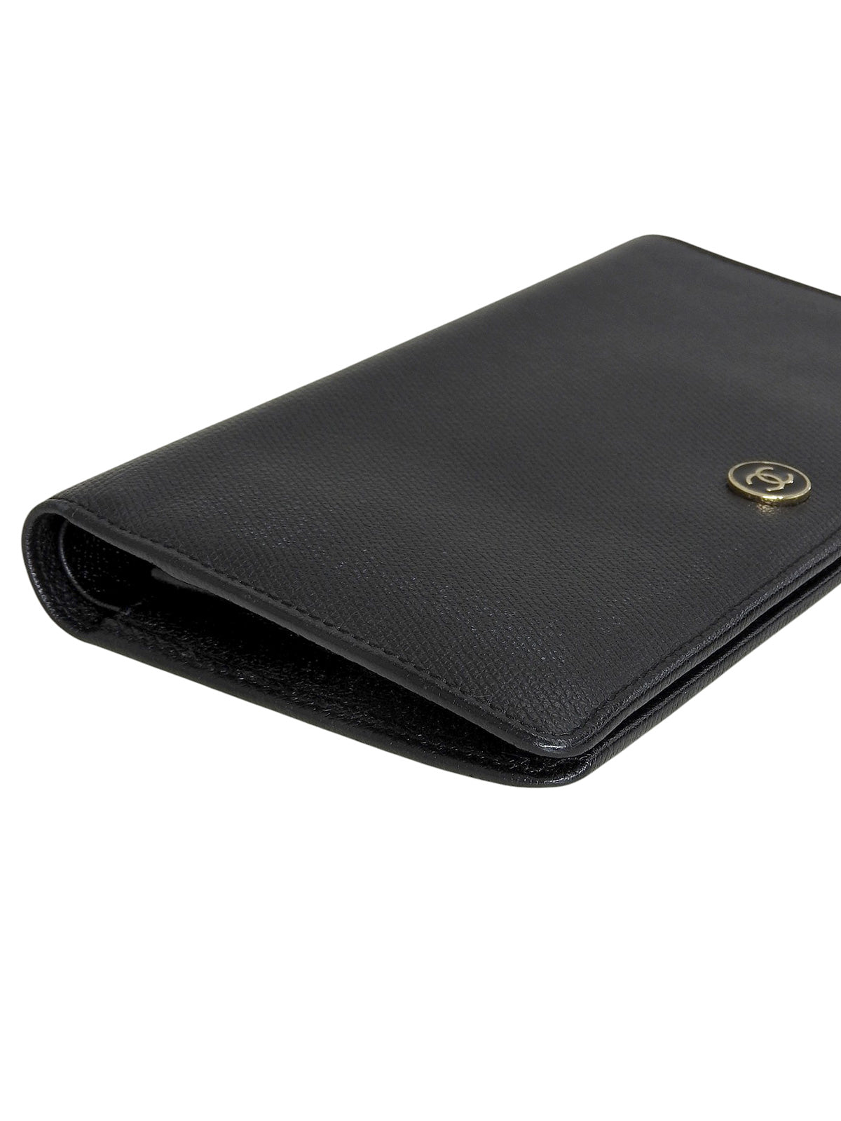 2005 CC mark plate long wallet black