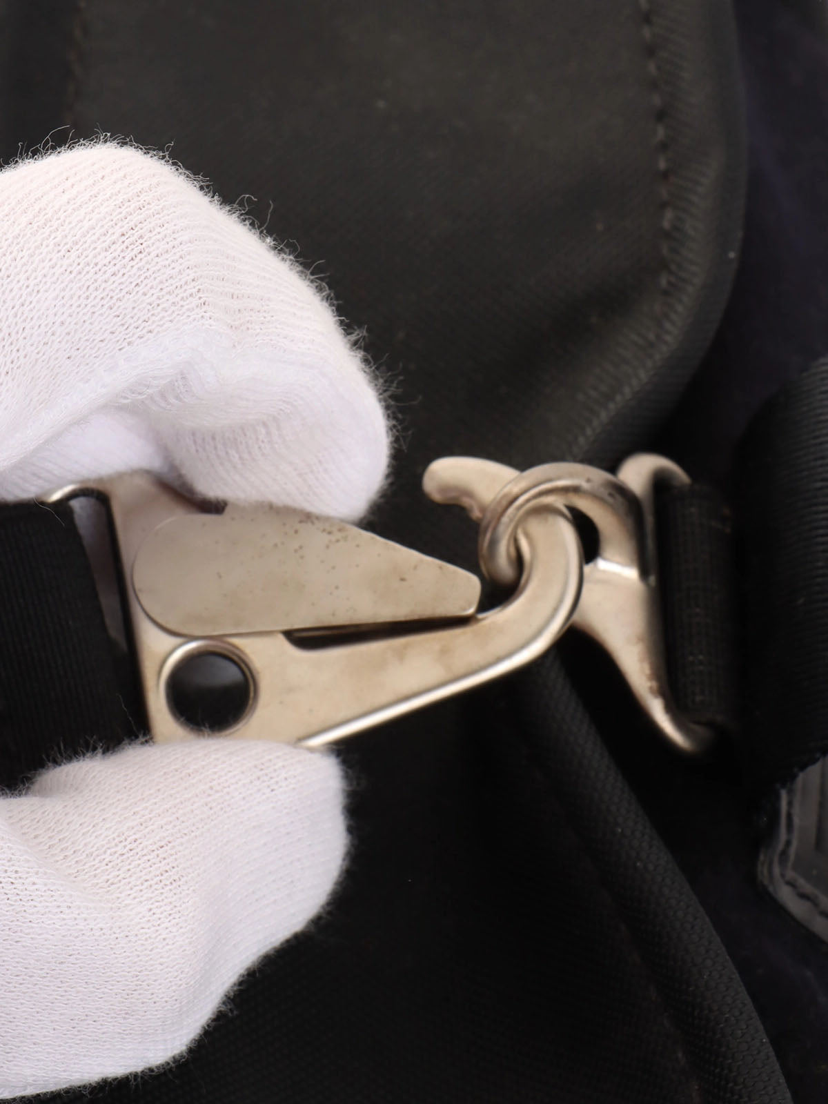 2004年頃製 スポーツラインウールナイロンコンビロゴボストンバッグ ブラック