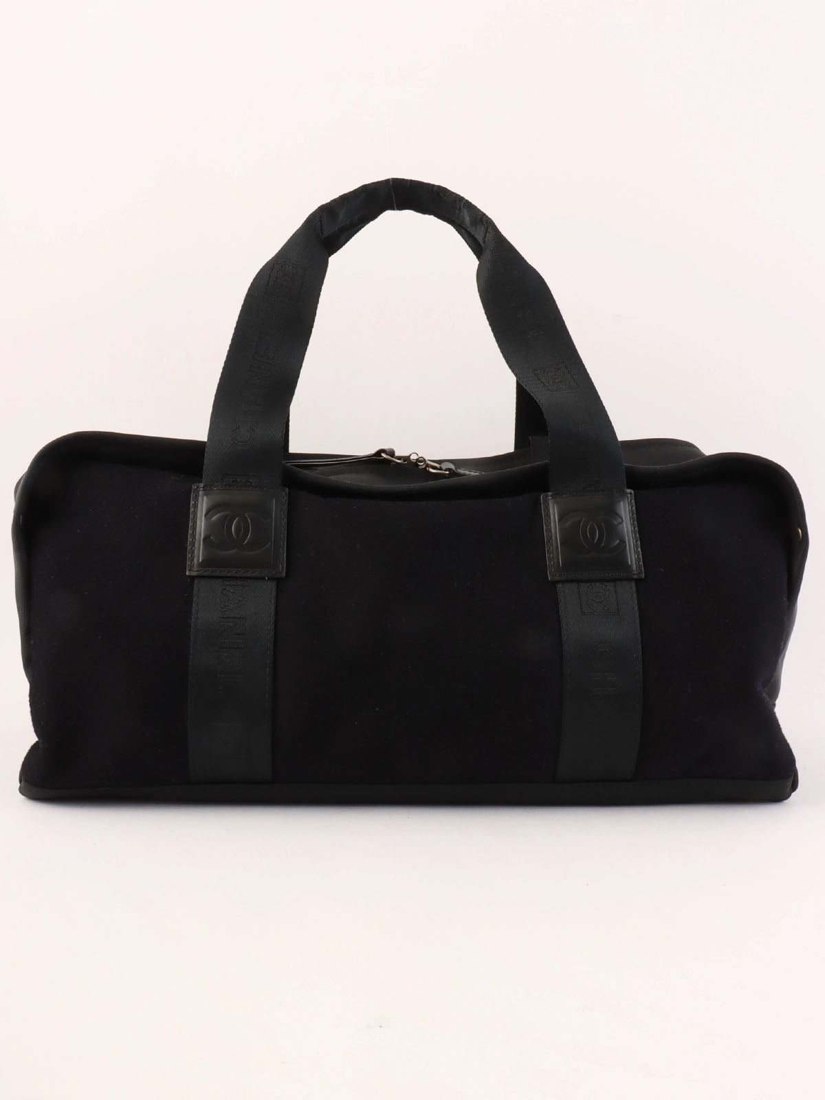 2004年頃製 スポーツラインウールナイロンコンビロゴボストンバッグ ブラック